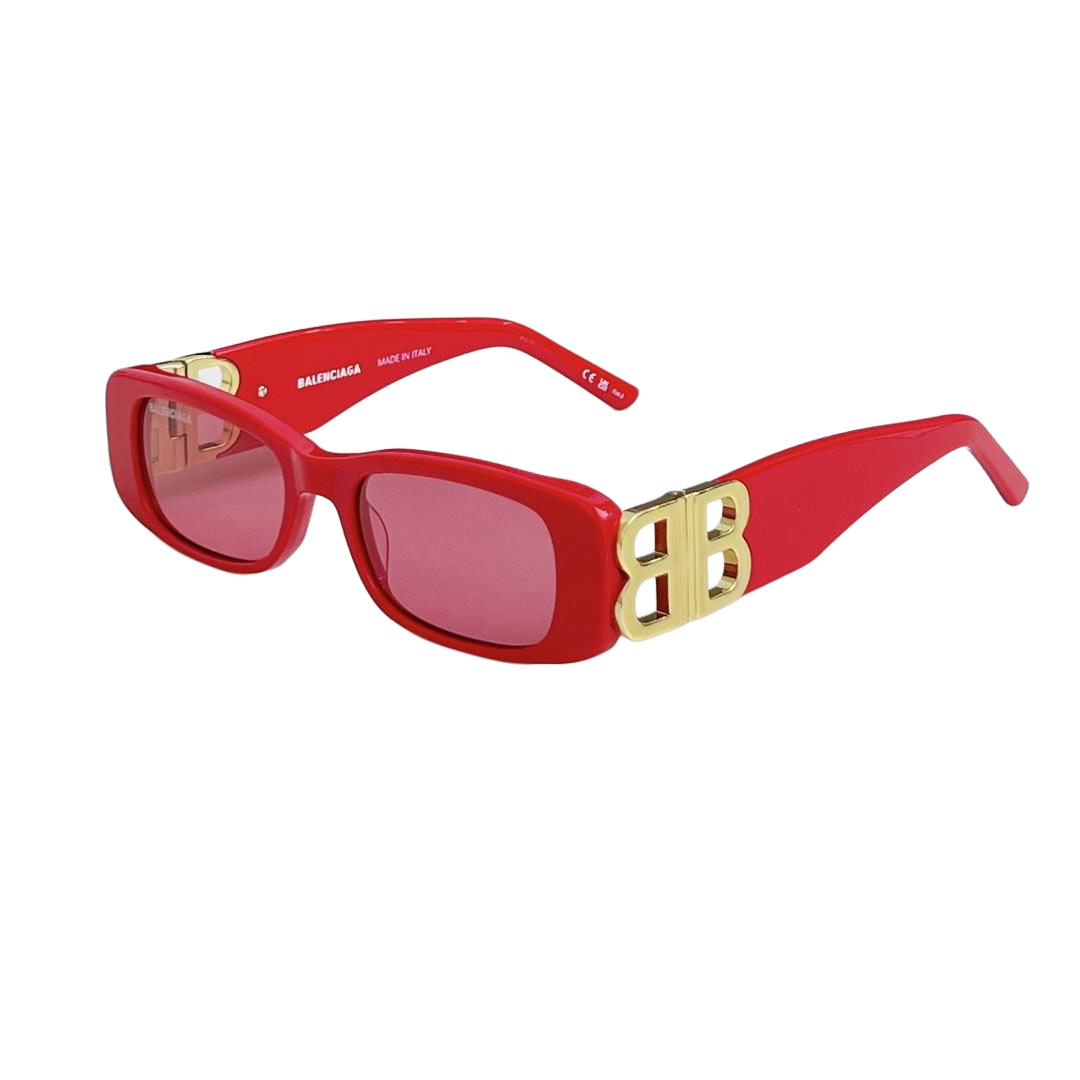 Balenciaga square frame glasses black gold/teal/pale pink/leopard/yellow/white silver/white gold/red gold/red silver/green/blue/purple color Size 51口18-130 - 图片 10