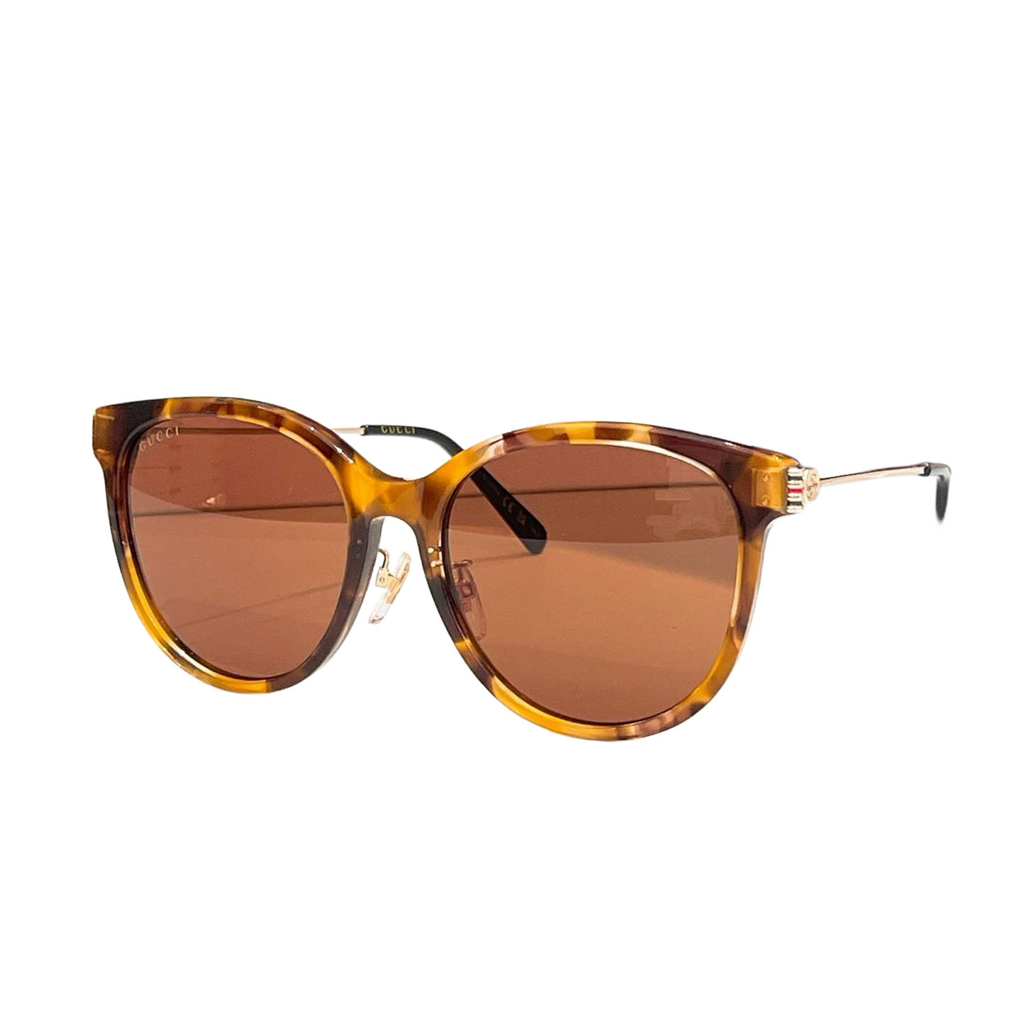 Gucci Boston frame glasses black gold/black silver/yellow leopard/leopard brown/grey purple color Size 56口18-145 - 图片 5