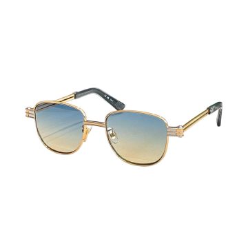 Bottega Veneta glasses blue orange/brown silver/brown gold/silver/black gold/yellow color Size 51口18-150