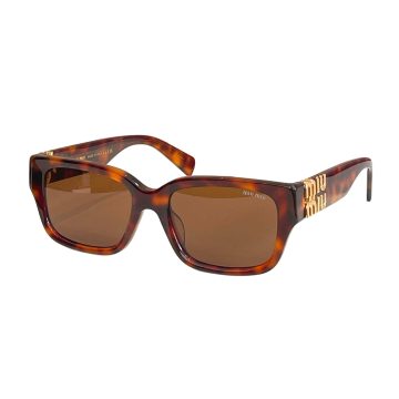 Miu Miu square frame glasses leopard brown/white/eggplant/black/pink/tawny/leopard blue color Size 55口19-140