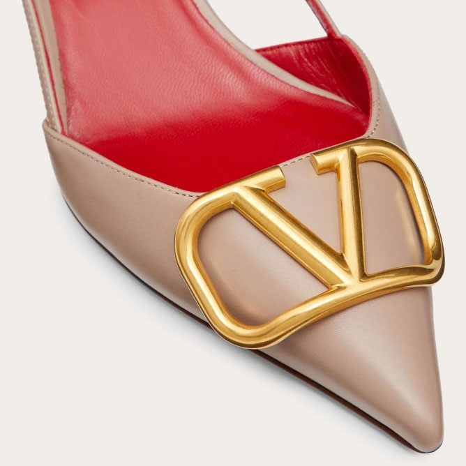 VALENTINO Calf leather strappy heels (4cm high heel) - 图片 5