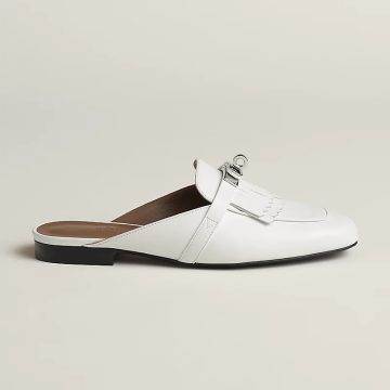 HERMES Oz Mule white Slippers