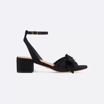 Dior black high-heeled sandals