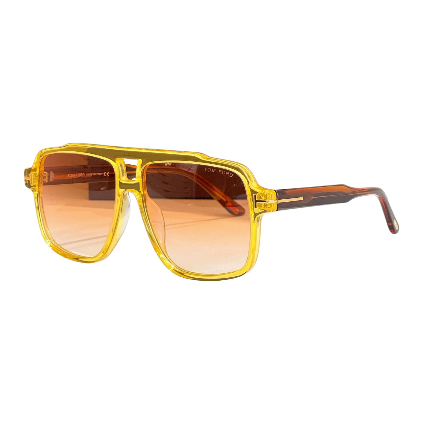 Tom Ford Pilot glasses leopard crimson/black crimson/leopard brown/leopard black/leopard sepia/eggplant/black/yellow brown color Size 58口16-140 - 图片 9