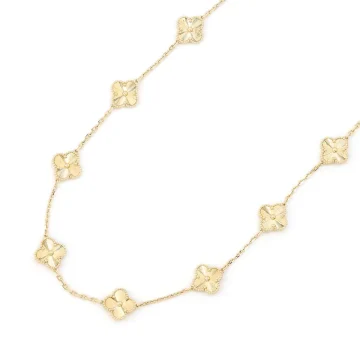 Van Cleef & Arpels Vintage Alhambra Necklace 10 Motifs Guilloche