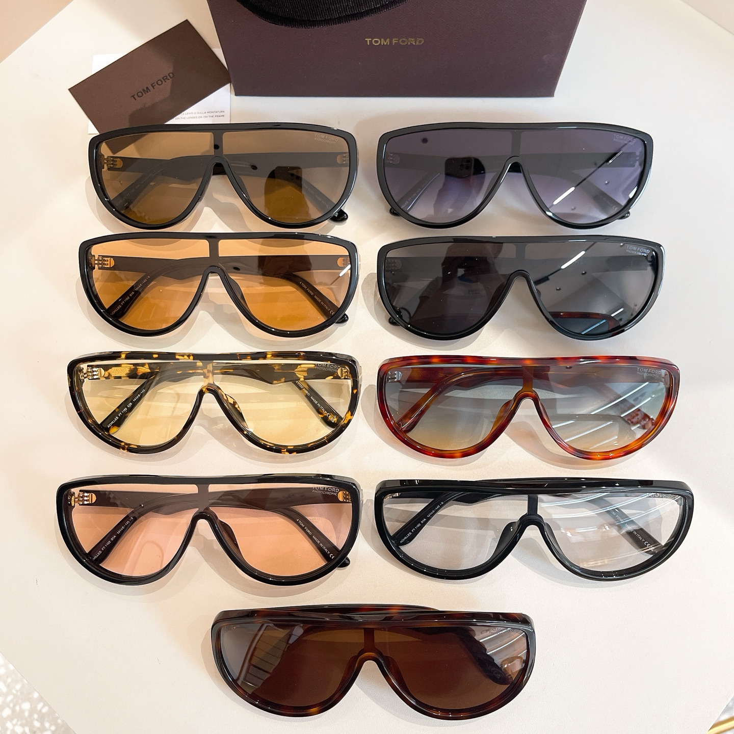 Tom Ford glasses transparent black/yellow leopard/black/eggplant/brown black/brown leopard/apricot/tawny/blue leopard color Size 141口0-145 - 图片 10