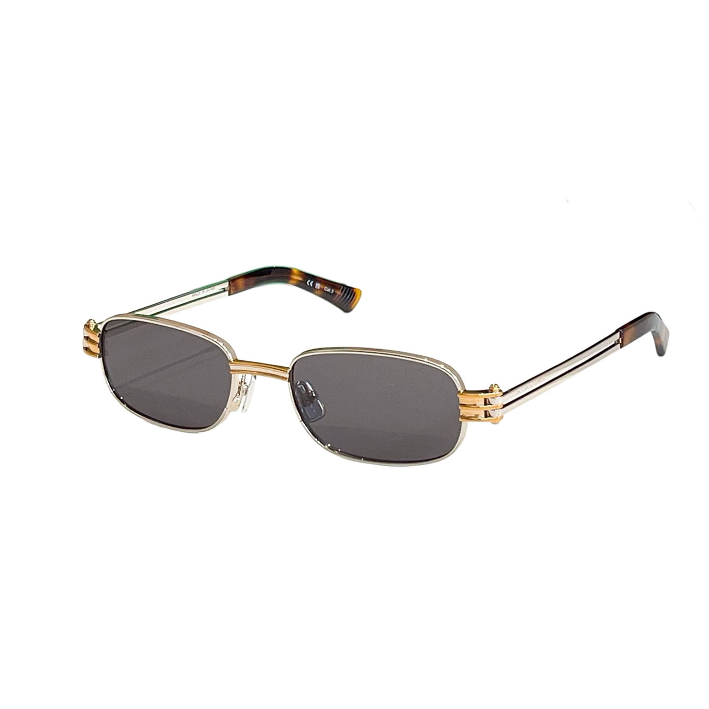 Bottega Veneta square frame glasses grey/black gold/black silver/green/blue/brown color Size 50口20-145 - 图片 4