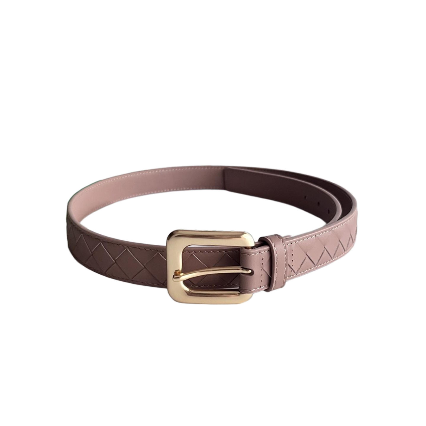 Bottega Veneta Women's Chain Link Belt In Blue/Black/Pink Calfskin With Gold/Silver Hardware 25mm - 图片 8