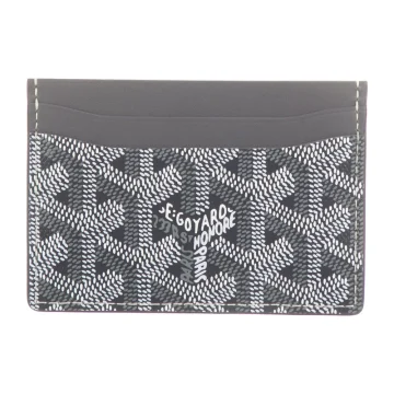 Goyard Small Card Holder Grey Goyardine Canvas