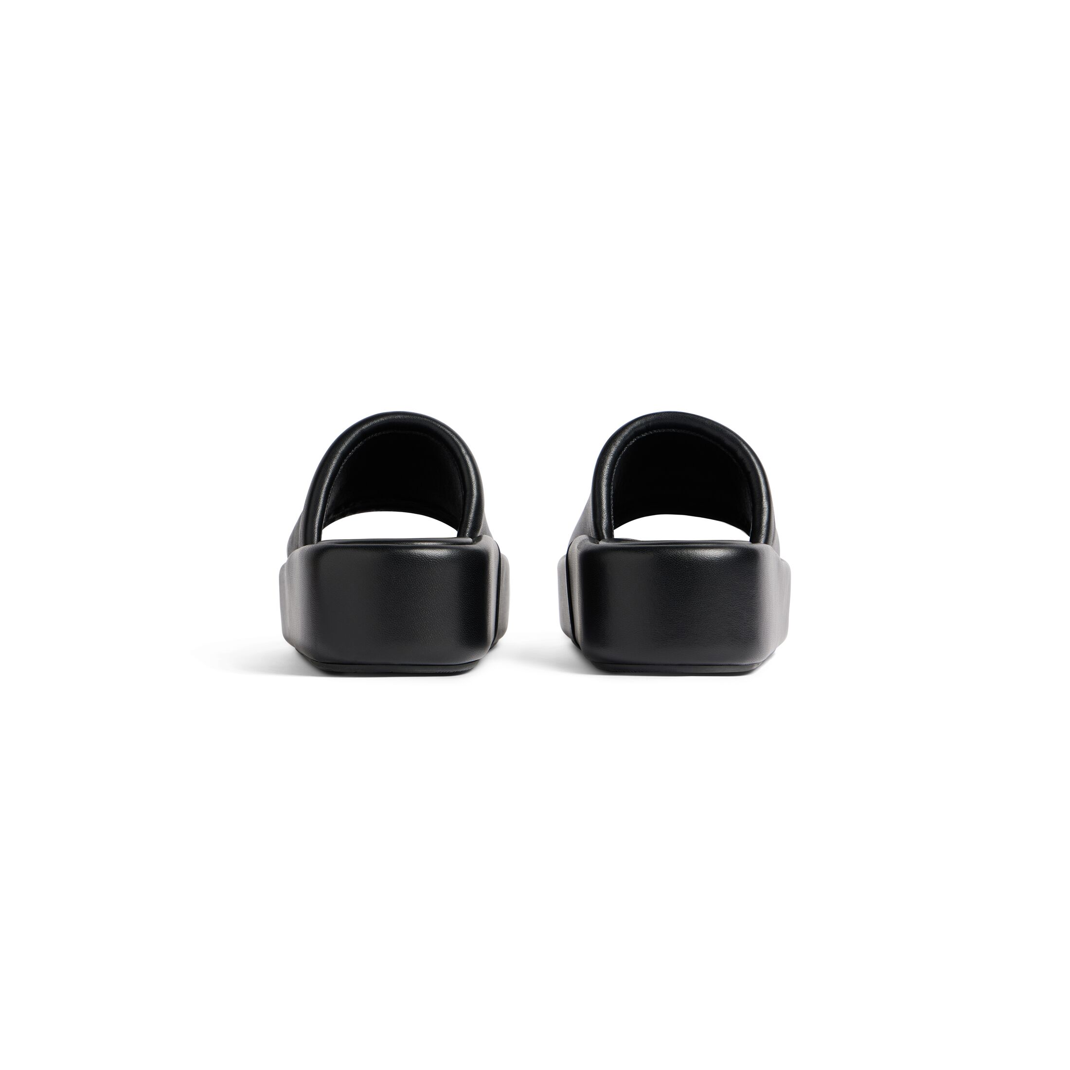 BALENCIAGA RISE Women's thick - soled black round - toed slippers - 图片 4