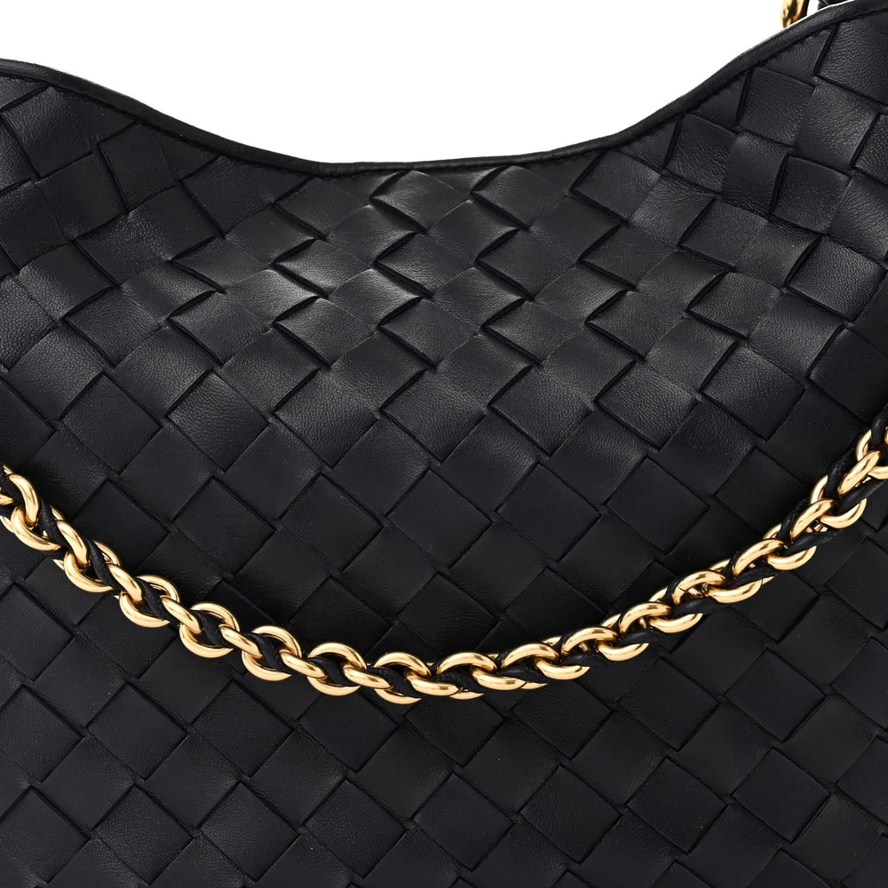 Bottega Veneta Medium Intrecciato Sardine With Chain Bag Space Nappa Leather Gold Hardware - 图片 8