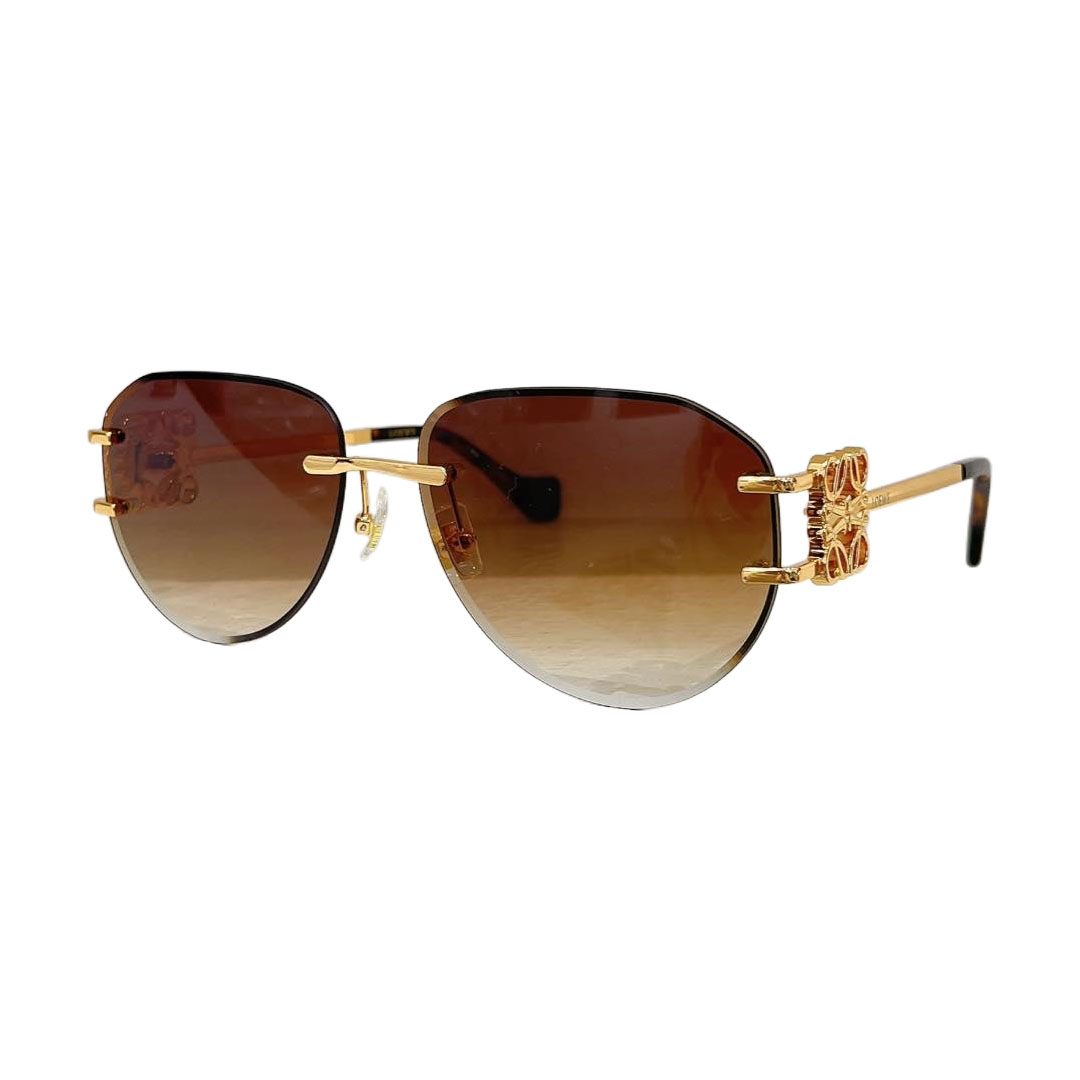 Loewe glasses blue orange/eggplant/blue/black/gradient green/gold white/brown color Size 62口16-135 - 图片 9