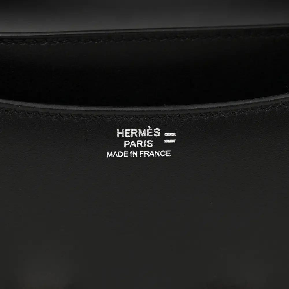 Hermès Constance 18 Black Ombre Veau Monsieur & Lizard Leather Palladium Silver Hardware - 图片 2