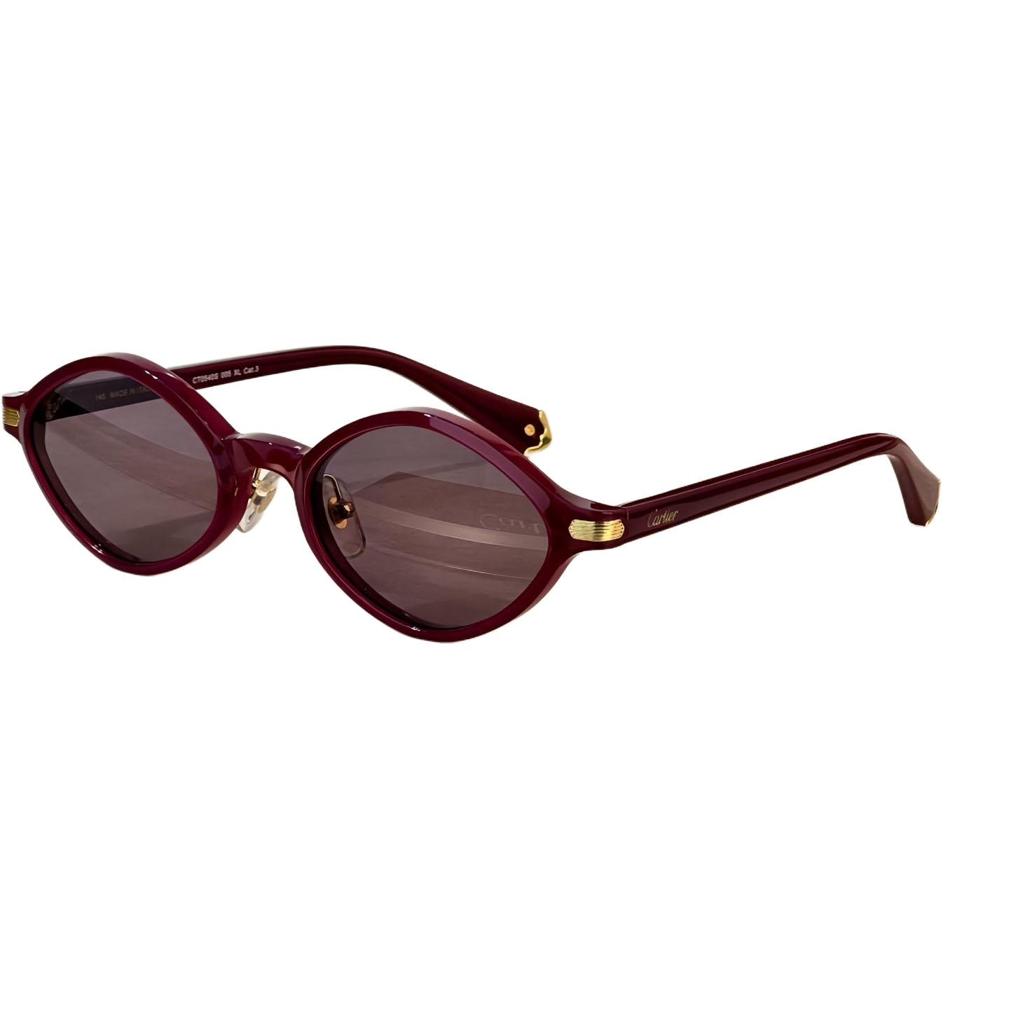 Cartier Oval glasses ivory/black/black brown/burgundy/coffee/leopard color Size 48-21-145 - 图片 4