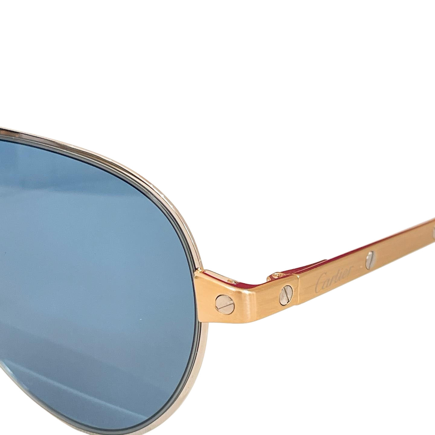 Cartier Pilot glasses blue gold/green gold/brown gold/grey gold/grey silver color Size 54口20-145 - 图片 2