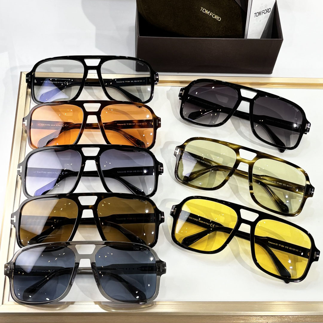 Tom Ford Pilot glasses transparent black/blue black/black/yellow black/black sepia/grey blue/leopard brown/citron leopard color Size 60口18-140 - 图片 9