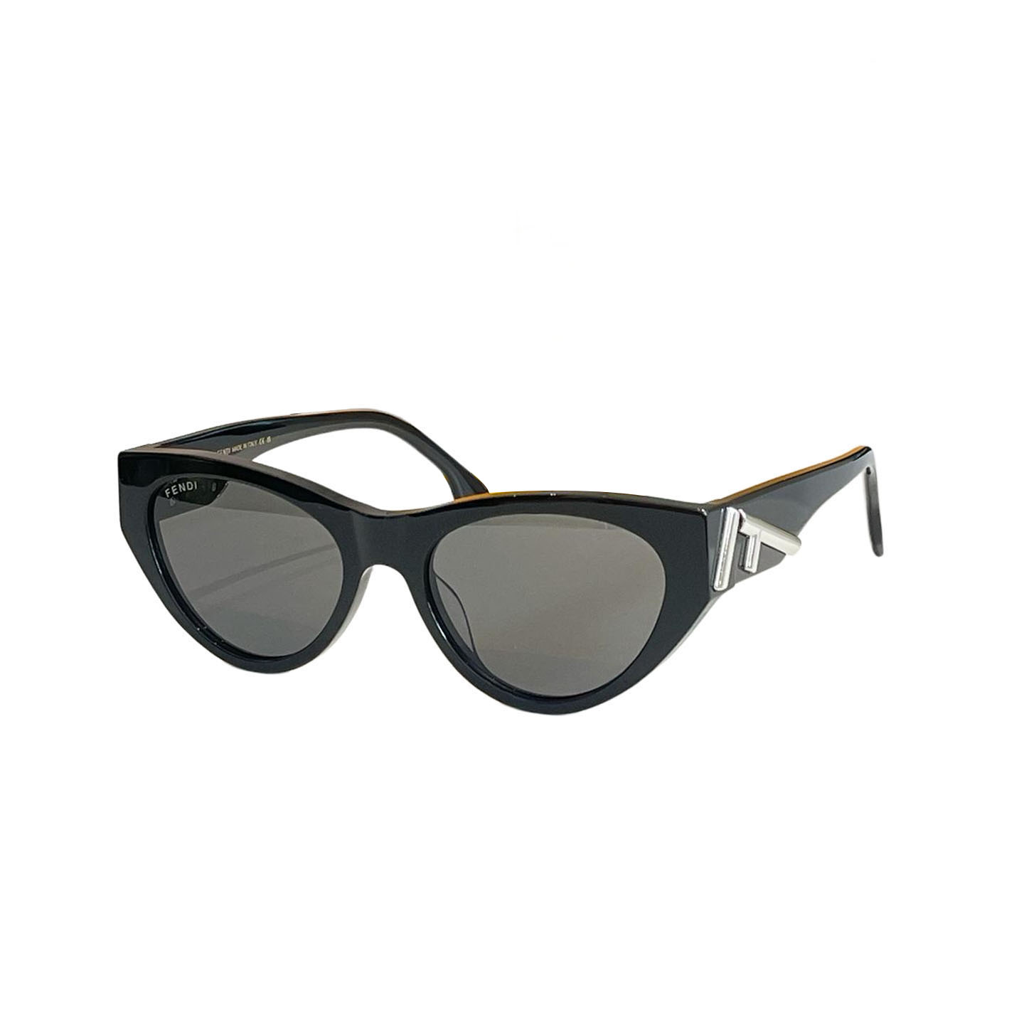 Fendi Cat Eye glasses silver/gold/black silver/black gold/leopard/brown leopard/rust/eggplant color Size 55口19-140 - 图片 3