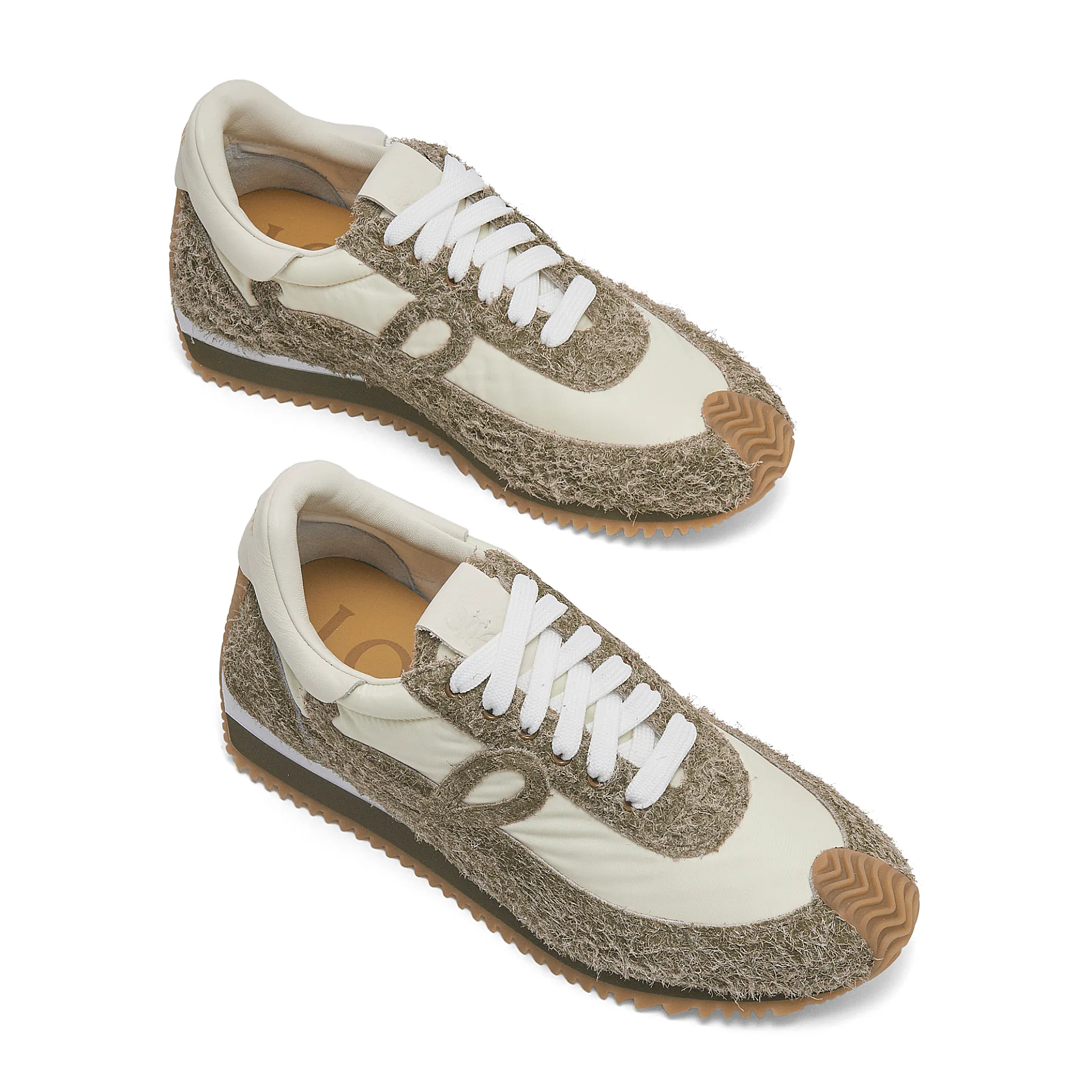 LOEWE Nylon and matte suede smooth sneakers - 图片 2