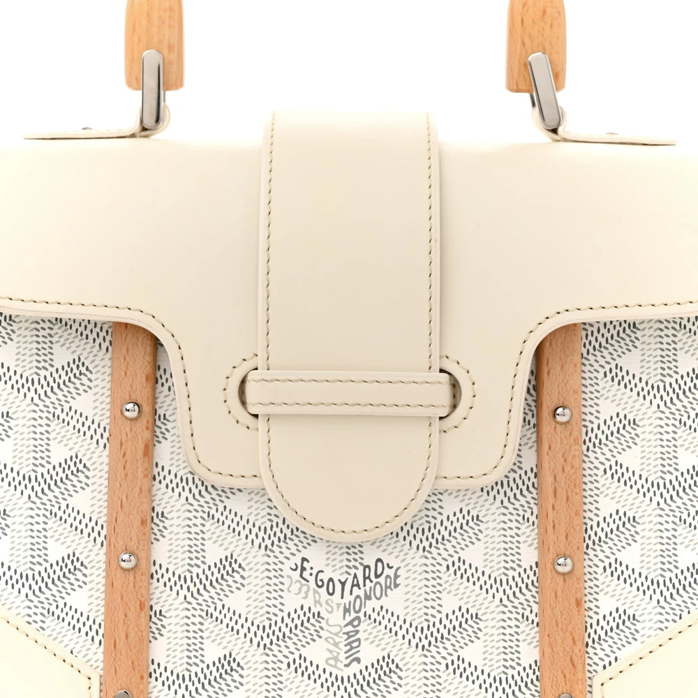 Goyard Mini Saigon Structured White Goyardine Canvas - 图片 8