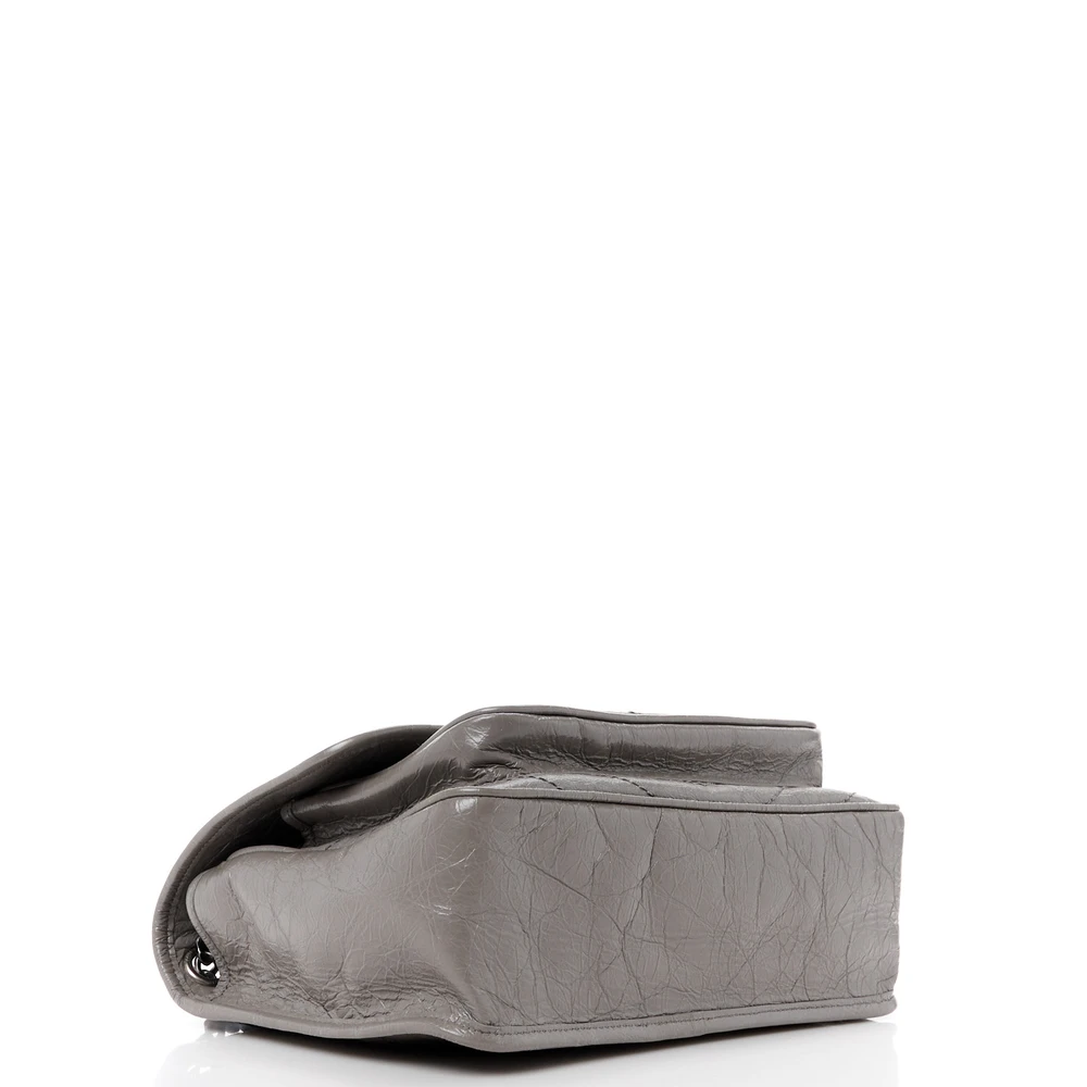 Saint Laurent Medium Niki Chain Satchel Fog Crinkled Monogram Calfskin Matelasse Leather Ruthenium Hardware - 图片 6