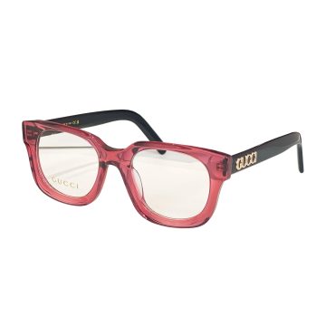 Gucci square frame glasses red black/black pink/leopard black/leopard/black gold/black silver/black color Size 51口22-145