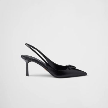 PRADA Saffiano Black High Heels Shoes