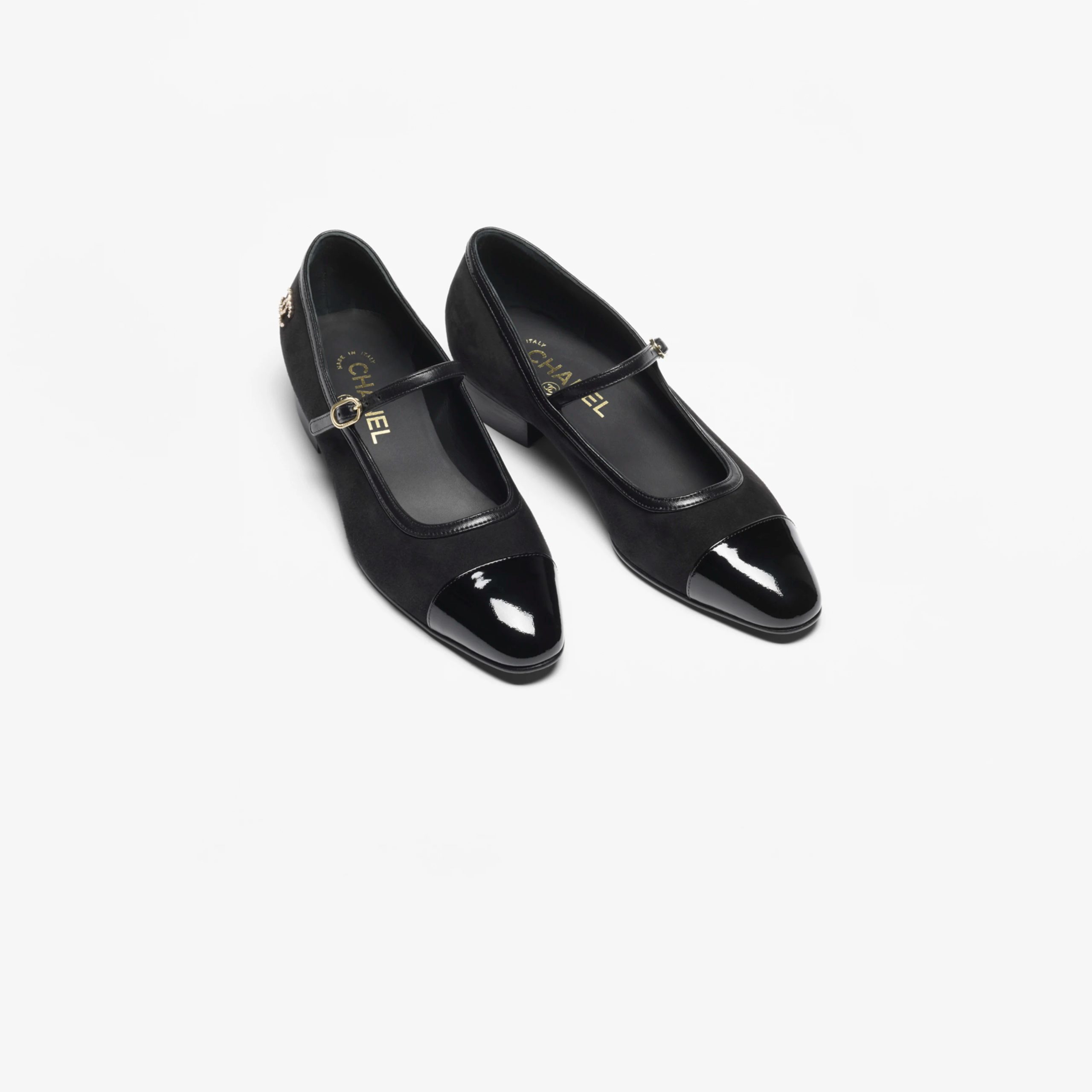 Chanel suede, varnished calfskin Black Mary Jane Shoes - 图片 4