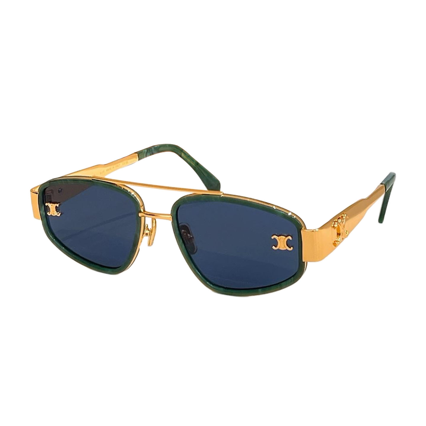 Celine glasses black gold/black/black silver/leopard/green black/blue green color Size 54口21-145 - 图片 7