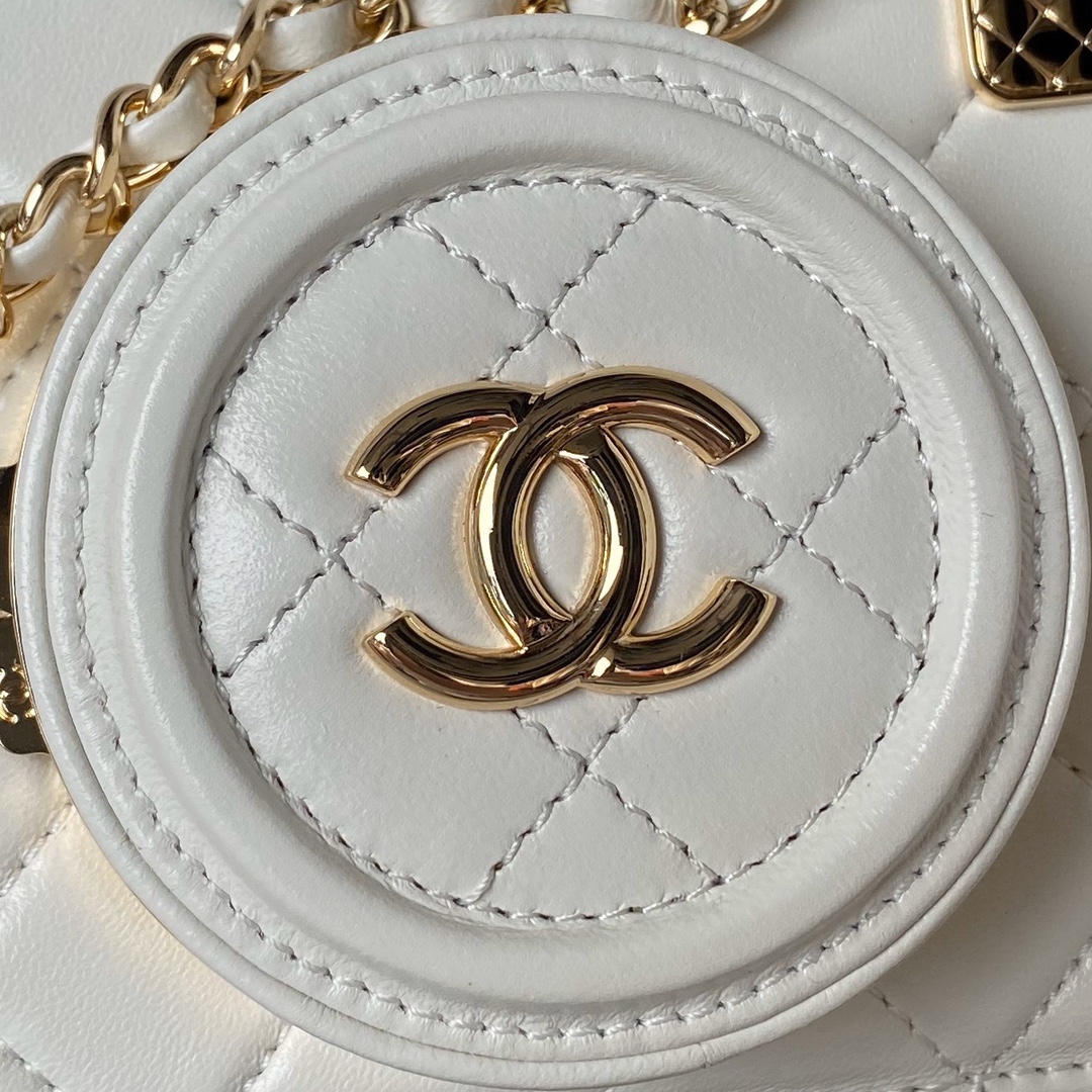 Chanel Camera bag white/black/red/milk tea color Crossbody Bags - 图片 4
