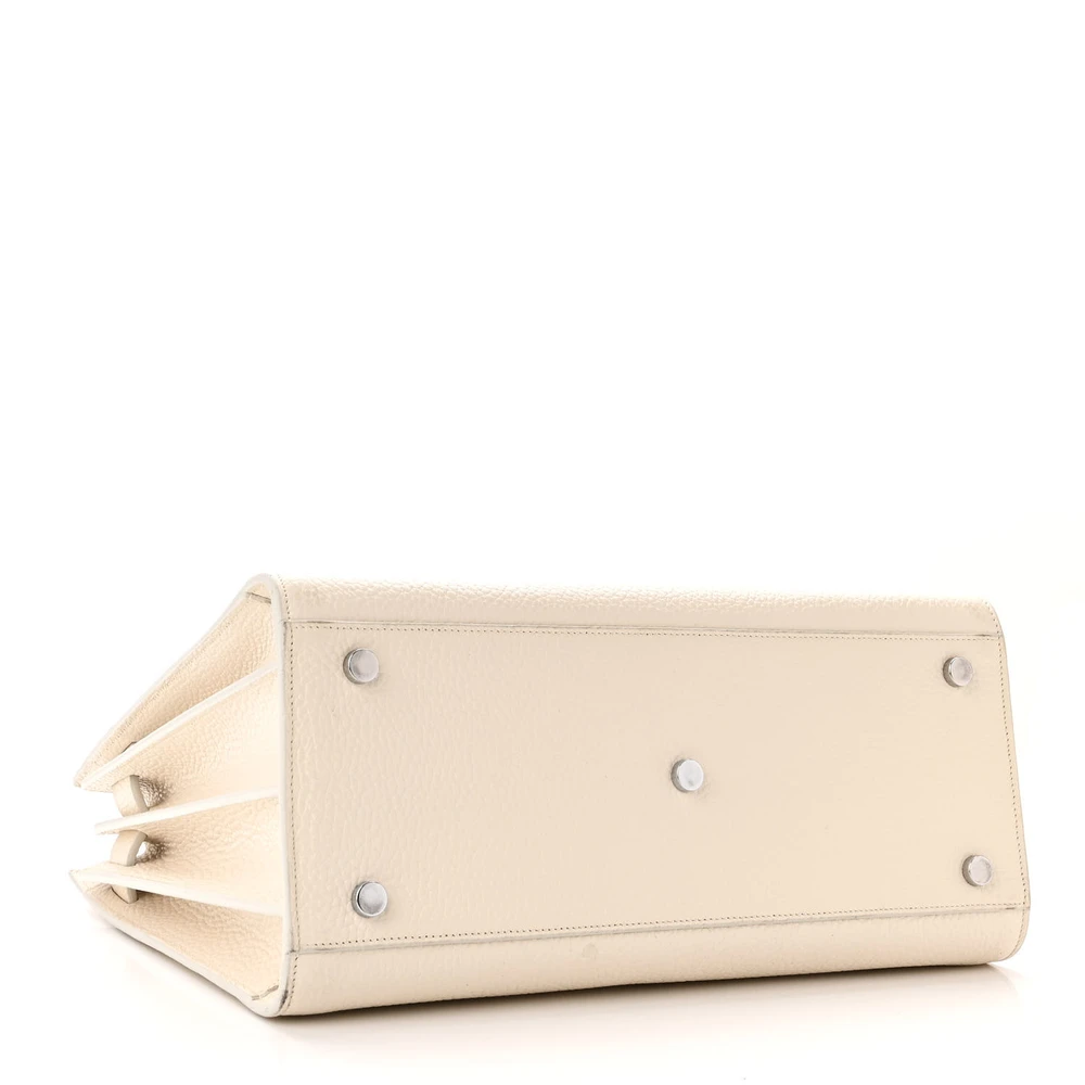 Saint Laurent Small Sac De Jour Dove White Grained Calfskin Leather - 图片 6