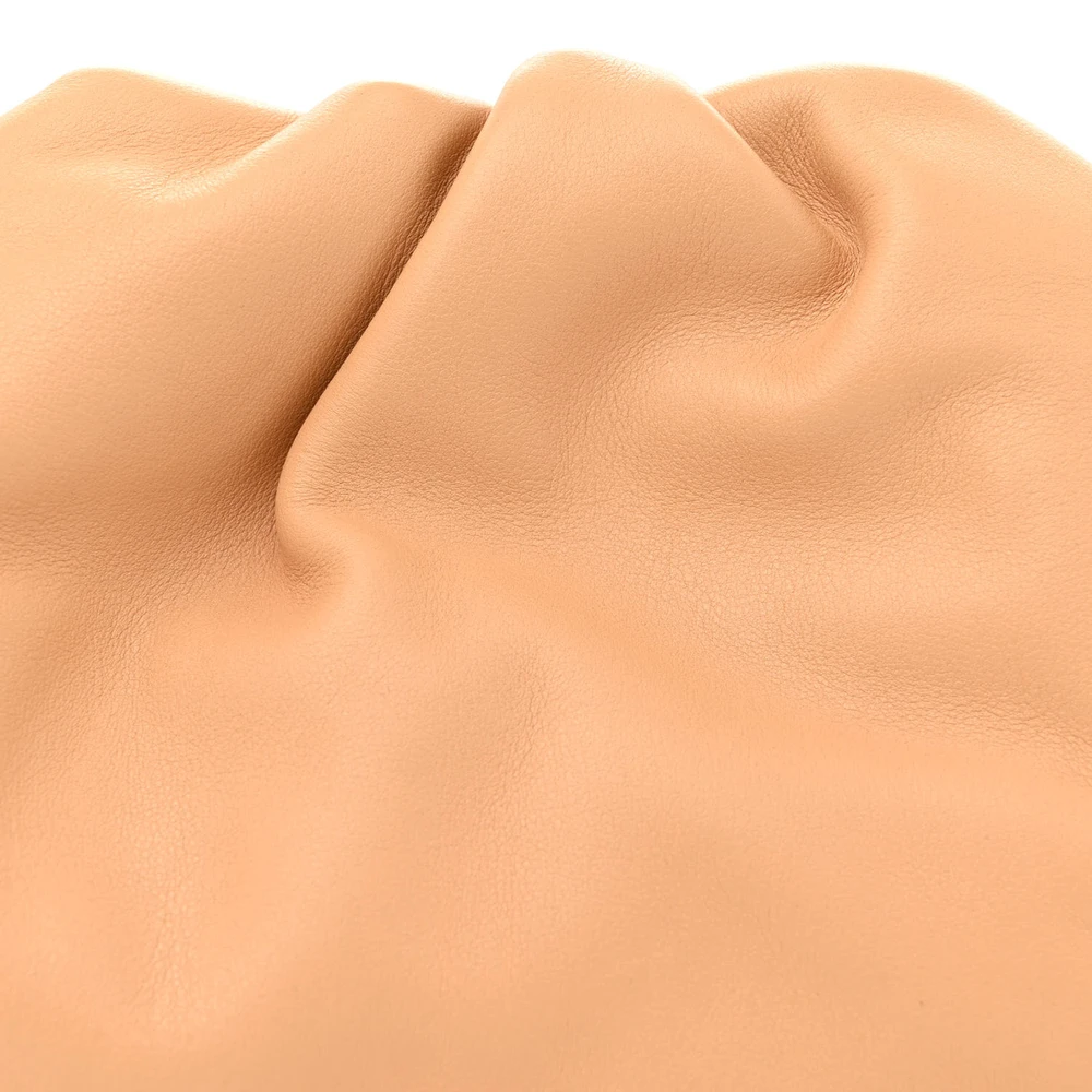 Bottega Veneta Mini Teen Pouch Almond Calfskin Leather - 图片 8