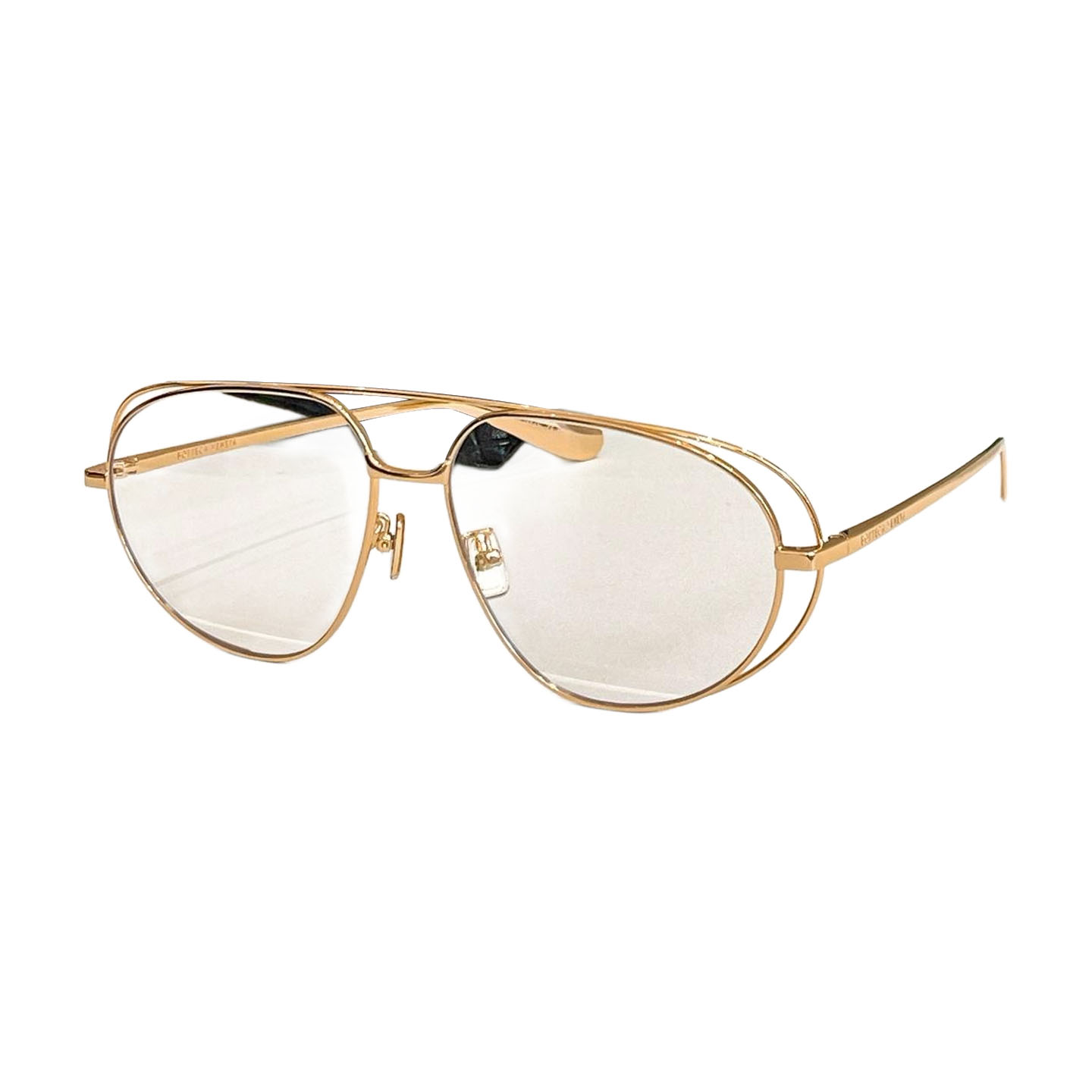 Bottega Veneta Pilot glasses black/silver/gold color Size 61口15-140 - 图片 5