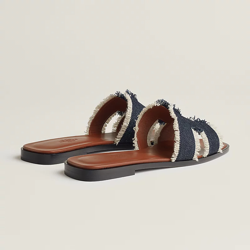 HERMES Oran Black Slippers - 图片 3