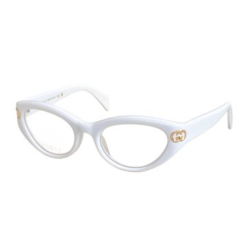 Gucci Cat Eye glasses white/red/black silver/blue/leopard color transparent lens Size 51口20-140