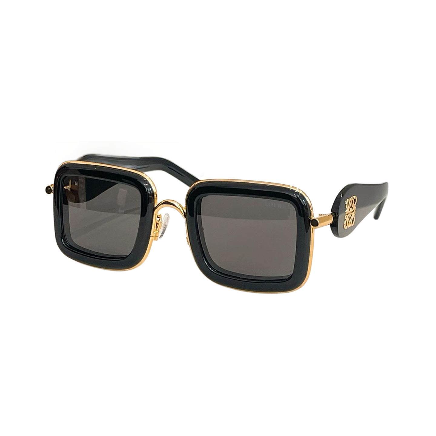 Loewe square frame glasses black white/white/black orange/black red/black/purple silver/purple gold/leopard color Size 49口27-140 - 图片 5