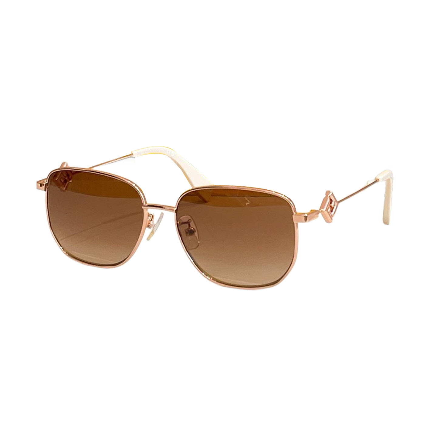 Fendi glasses silver/gold/rose gold/brown/eggplant/sepia/green/black gold color Size 56口16-140 - 图片 4