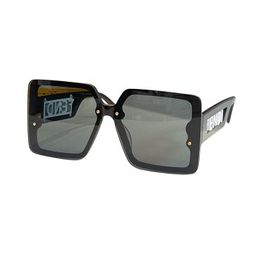 Fendi square frame glasses black/brown/white/pink/green/leopard color Size 55口19-145