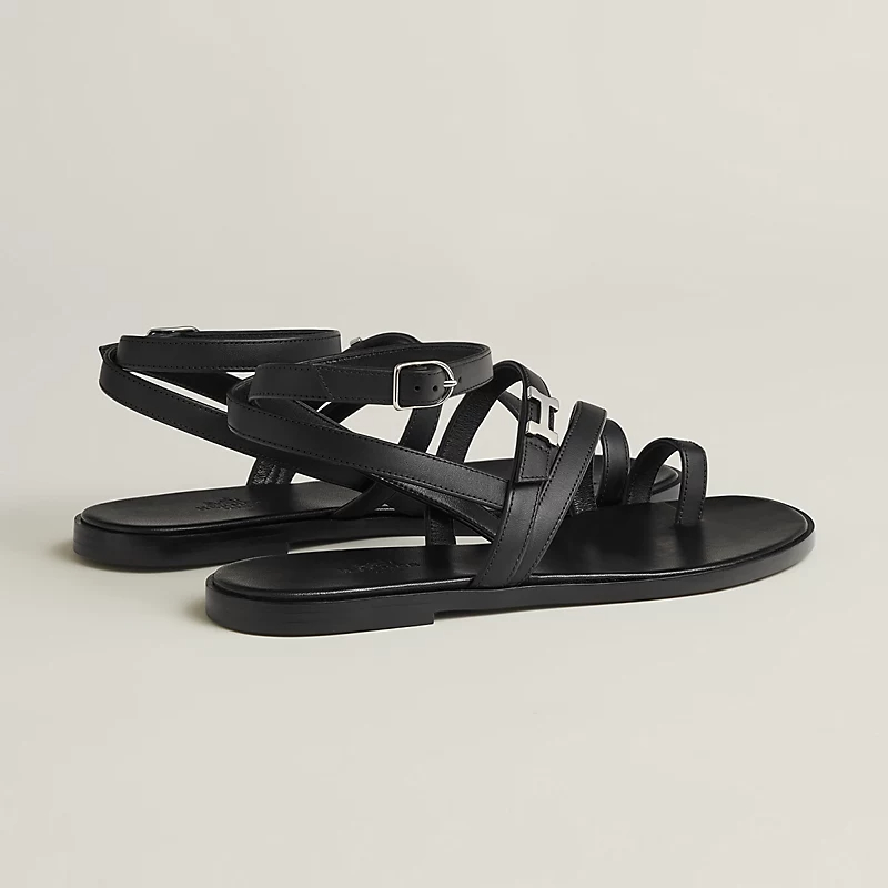 HERMES Harmonie black Sandal - 图片 3