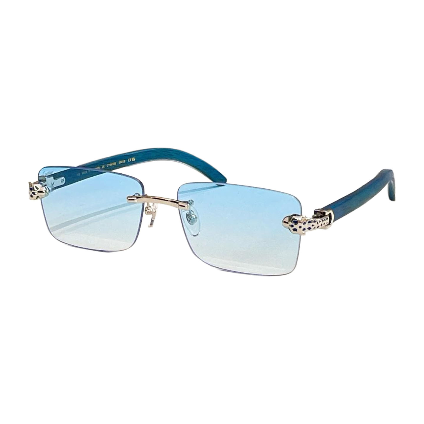 Cartier square frame glasses brown/green orange/red/eggplant/blue/apricot color Size 58口17-143 - 图片 5