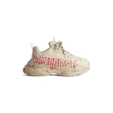 BALENCIAGA TRIPLE S DIY METAL White Sneakers