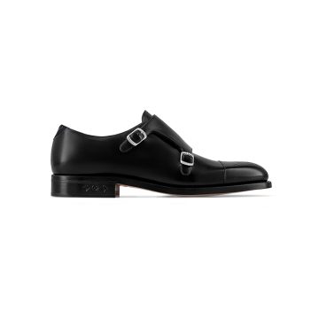 Louis Vuitton men's Black leather shoes Loafers