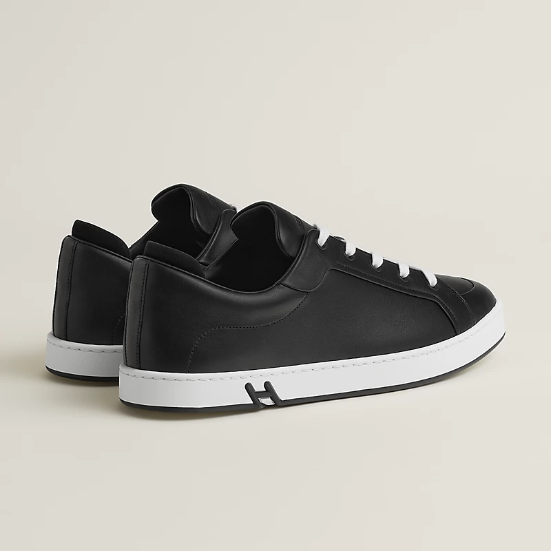 HERMES Kid Sneakers Black Sports Shoes - 图片 3