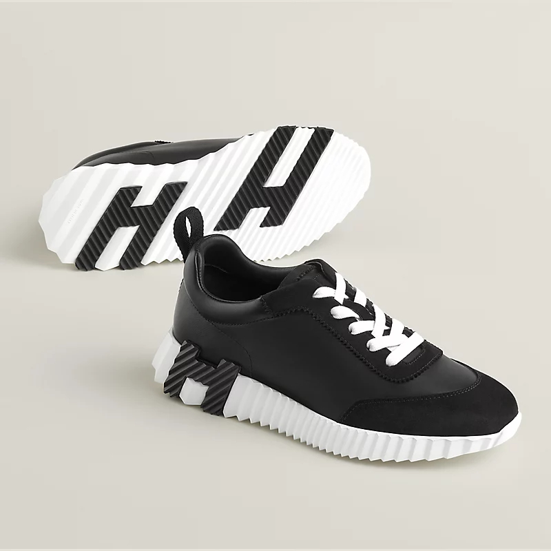 HERMES Black Sneakers Bouncing Sports Shoes - 图片 3