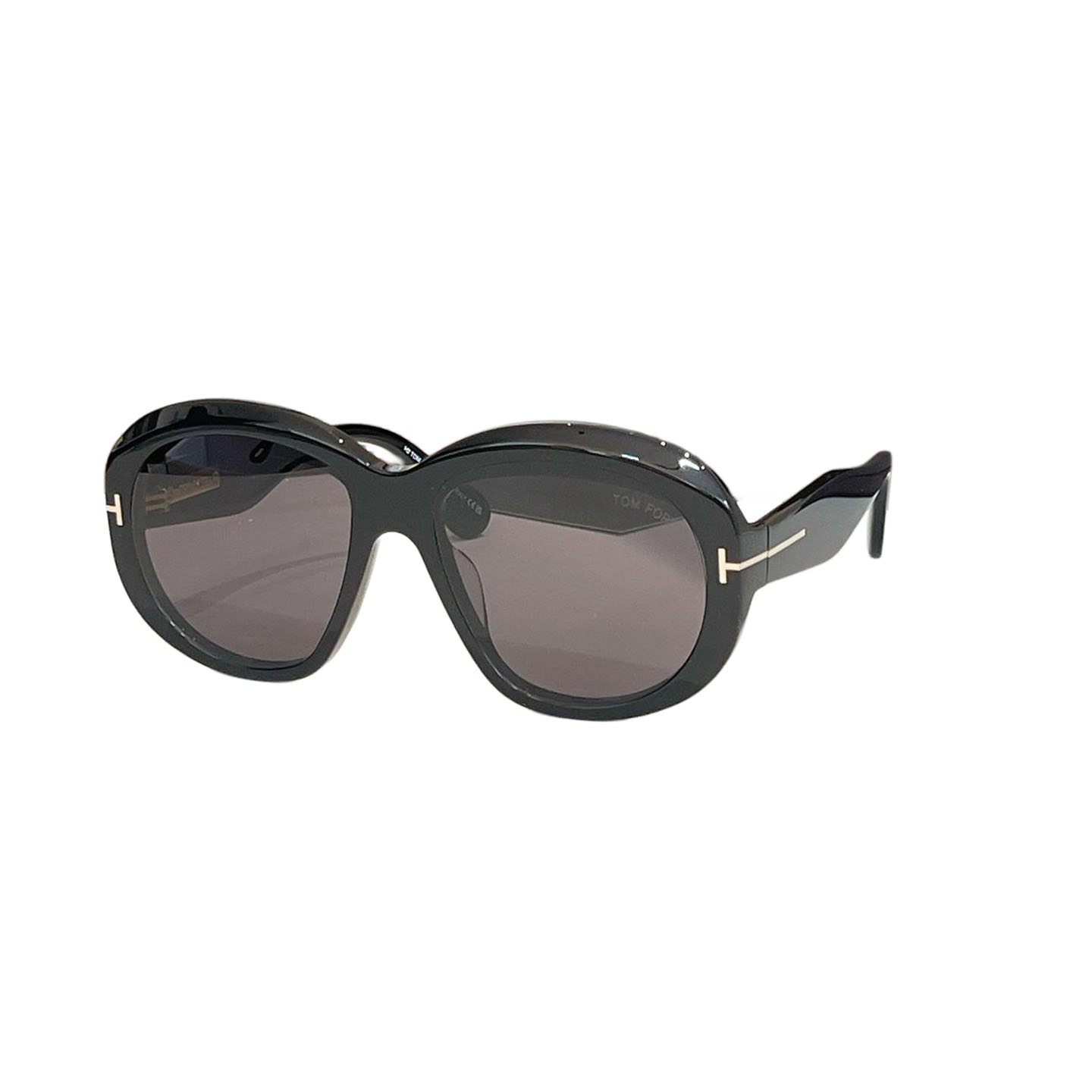 Tom Ford round frame glasses leopard brown/black/orange black/eggplant/leopard blue/yellow leopard/light pink black color Size 62口12-140 - 图片 2