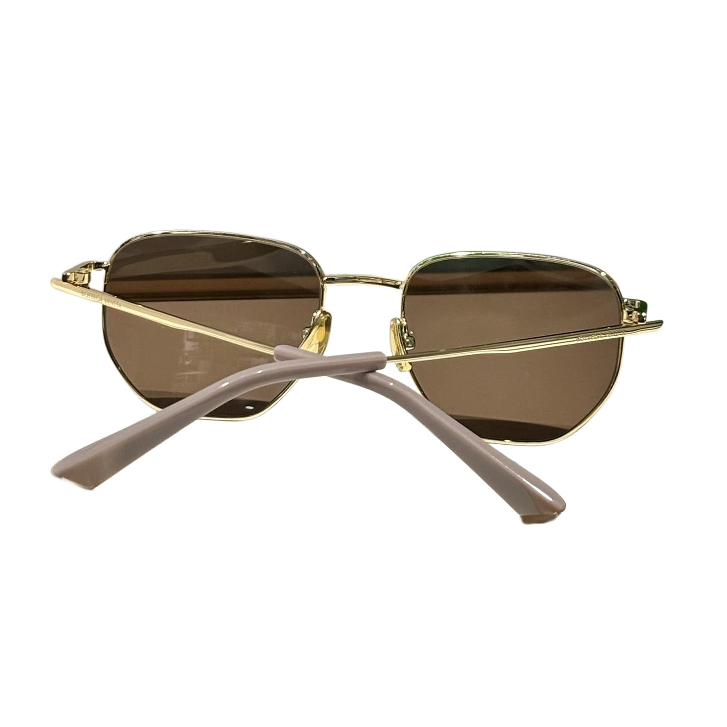 Bottega Veneta square frame glasses brown/black gold/green silver color Size 50-19-145 - 图片 3