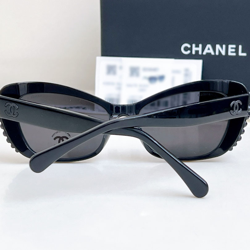 CHANEL glasses all black color size 56口16-140 - 图片 3