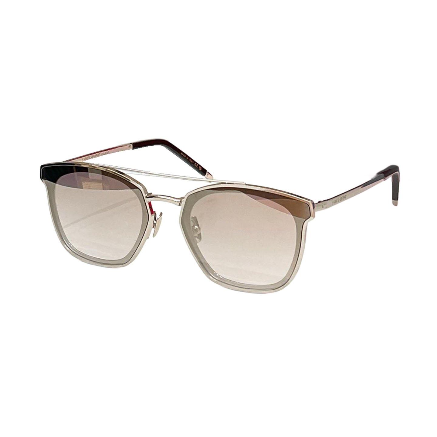 Saint Laurent Wayfarer glasses black gold/black/green/red gold/grey color transparent lens Size 61口17-145 - 图片 5