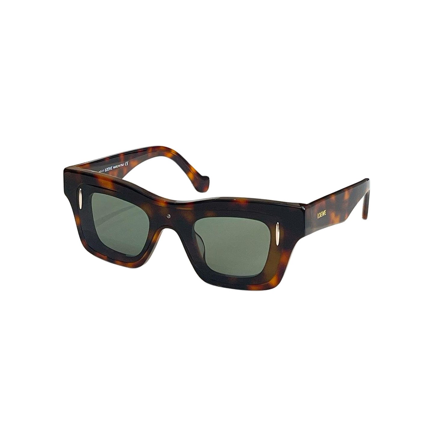 Loewe square frame glasses blue orange/black brown/black sepia/white/leopard brown/leopard green color Size 54口16-145 - 图片 6