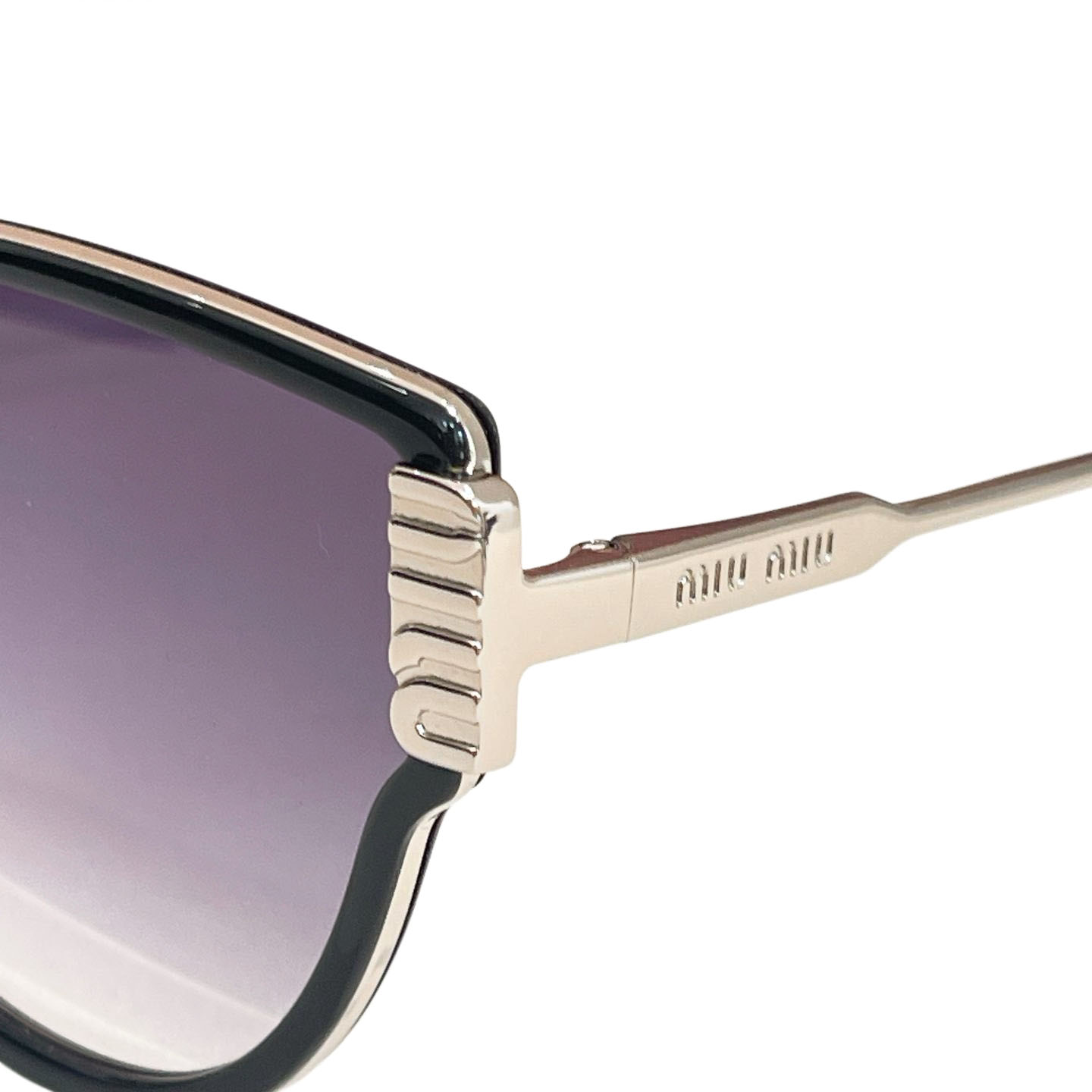 Miu Miu Butterfly glasses purple silver/purple gold/leopard/teal/pink/white color Size 56口21-145 - 图片 2