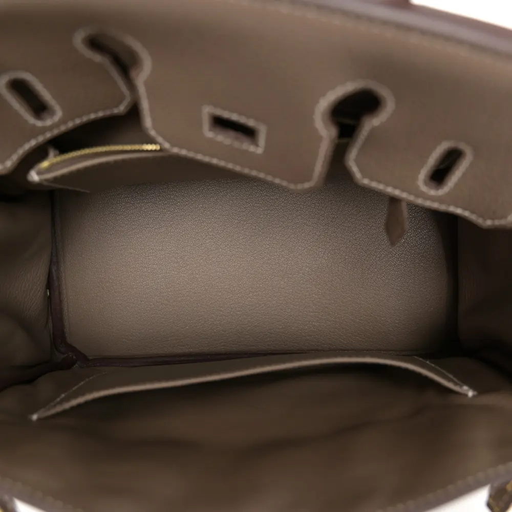 Hermès Birkin 25 Etoupe Togo Leather Gold Hardware - 图片 7